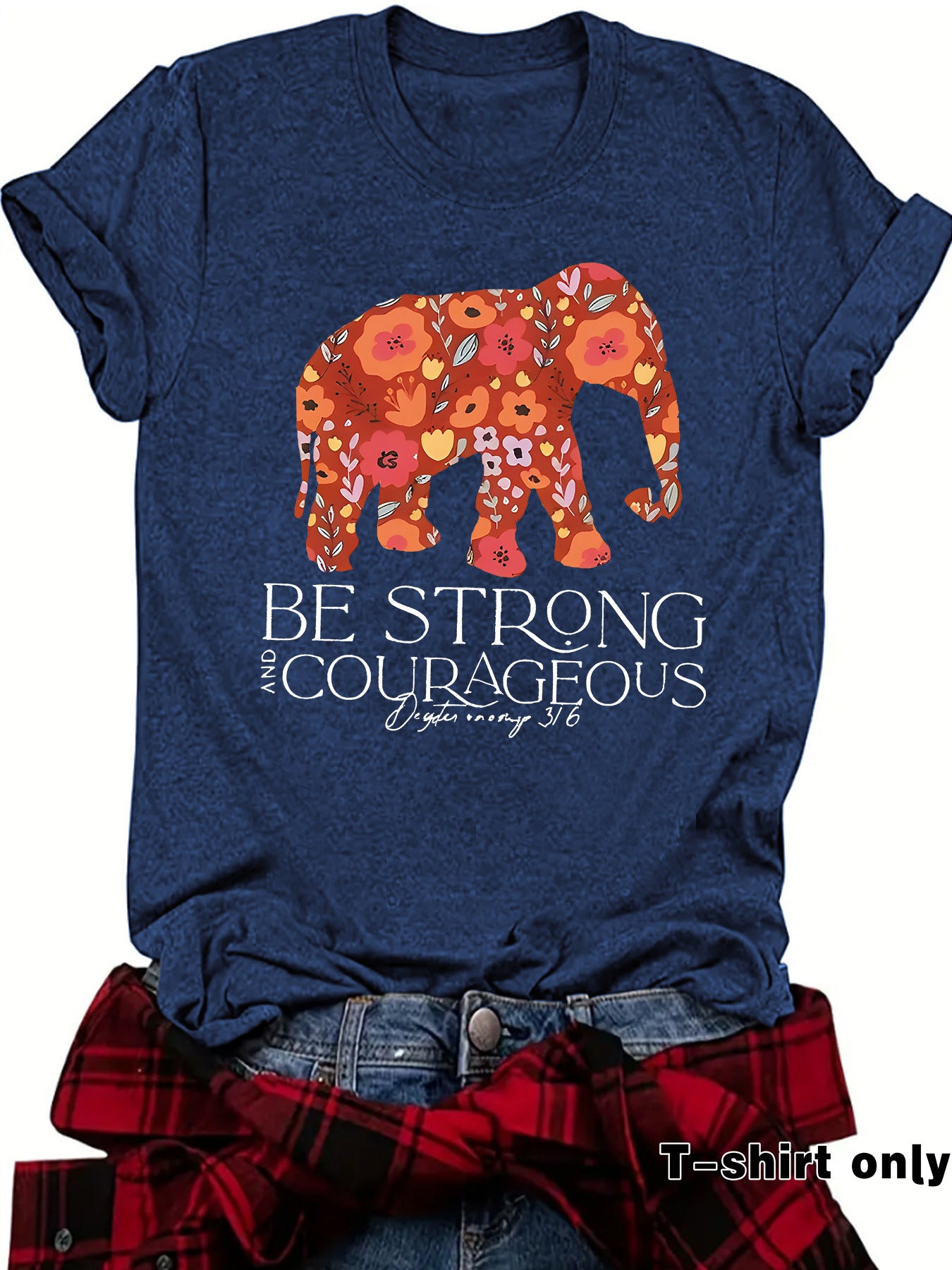 Elephant and Letter Short Sleeve