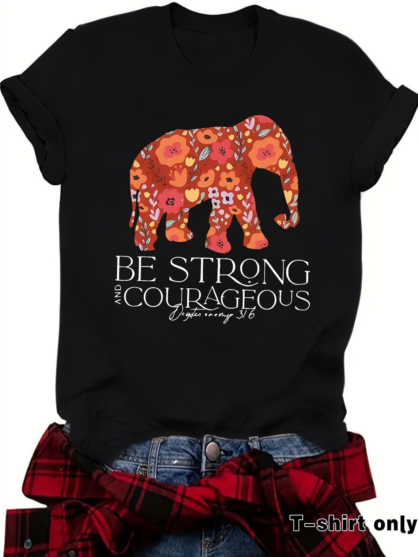 Elephant and Letter Short Sleeve