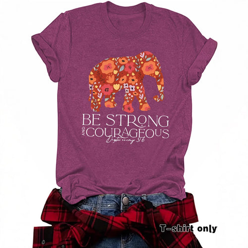 Elephant and Letter Short Sleeve