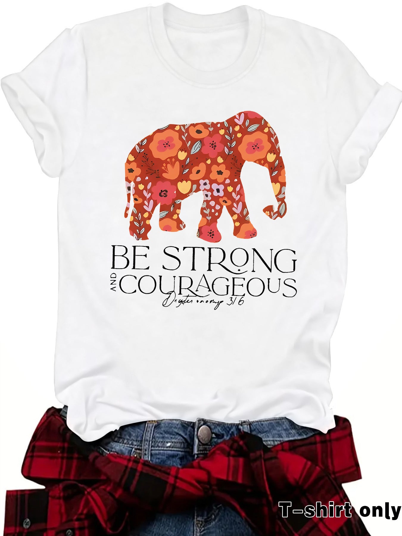 Elephant and Letter Short Sleeve